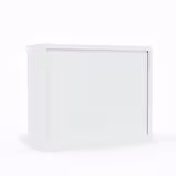 Armoire métallique Corial - h. 100 x l. 120 cm - 2 tablettes - unicolore - fermeture rideaux - délai court