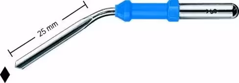 Electr. coupante courbe tige courte Ø 4,0 mm