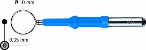 Elec. boucle fil met. Ø 10 mm tige Ø 4,0 mm