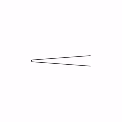 Pince bipol. aag pl. droit 0,6 mm 120 mm