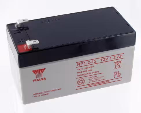 Batterie au plomb Yuasa - 12 v 1,2 Ah - 97x48x55mm - NP1.2-12 - 1 unité