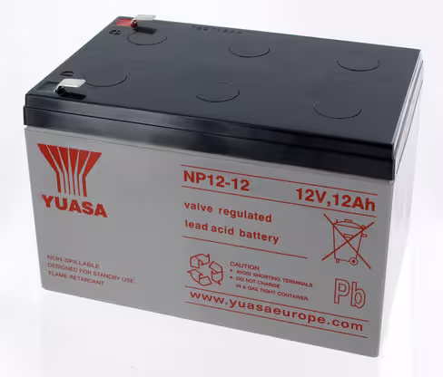 Batterie au plomb Yuasa - 12 v 12 Ah - 151x98x98mm - NP12-12 - 1 unité
