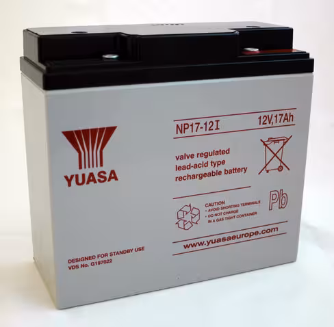 Batterie au plomb Yuasa - 12 v 17 Ah - 181x76x167mm - NP17-12I - 1 unité