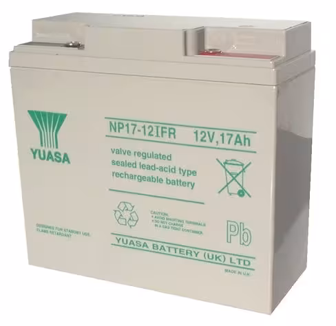 Batterie au plomb Yuasa - 12 v 17 Ah - Flamme Retardante - 181x76x167mm - NP17-12IFR - 1 unité