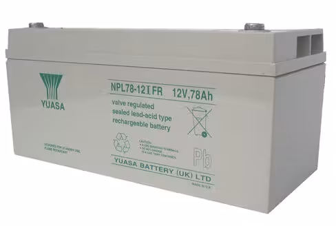 Batterie au plomb Yuasa - 12 v 78 Ah Longlife - Flamme Retardante - 380x166x177mm - NPL78-12IFR - 1 unité