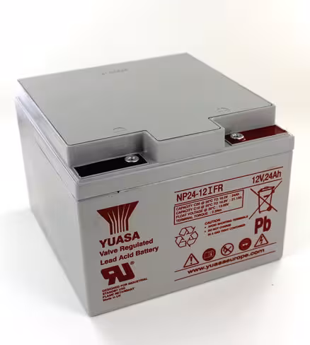 Batterie au plomb Yuasa - 12 v 24 Ah - Flamme Retardante - 166x175x125mm - NP24-12IFR - 1 unité