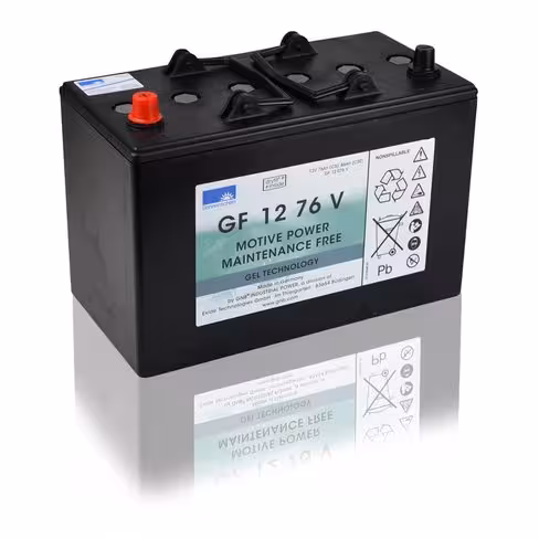 Batterie plomb gel Semi-traction - Exide - 12 v 86 Ah - 330x171x236mm - GF12076V - 1 unité