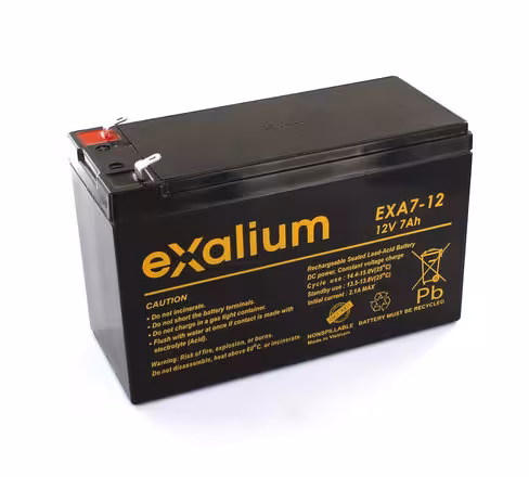 Batterie plomb - Exalium - 12 v 7 Ah - 151x65x98 mm - 1 unité
