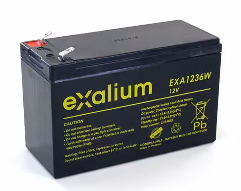 Batterie plomb pour onduleur - Exalium - 12 v 9Ah - 151x65x94 mm - 1 unité
