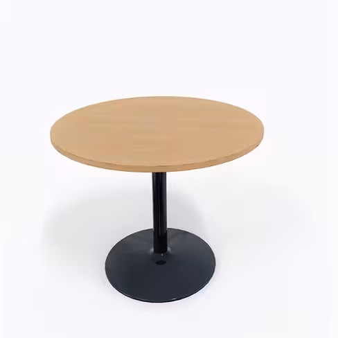 Table de réunion ronde 4 places Corial - Ø 100 cm - piétement central