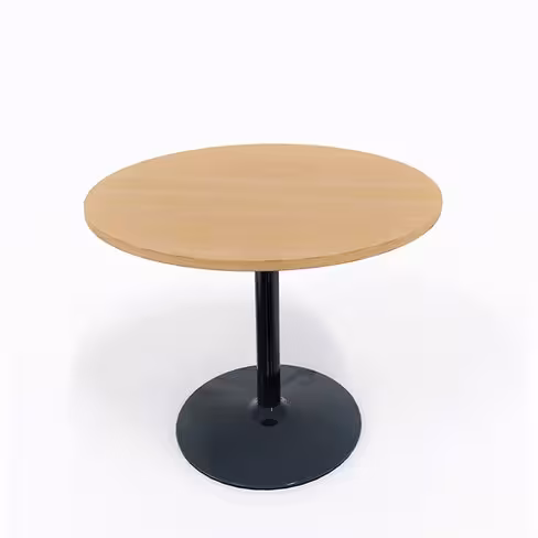 Table de réunion ronde 4 places Corial - Ø 100 cm - piétement central - délai court