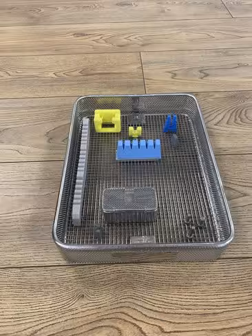 Panier couvercle amovible - système IMS standard - maille soudée 5 x 5 x 1 - 310 x 210 x 55 mm