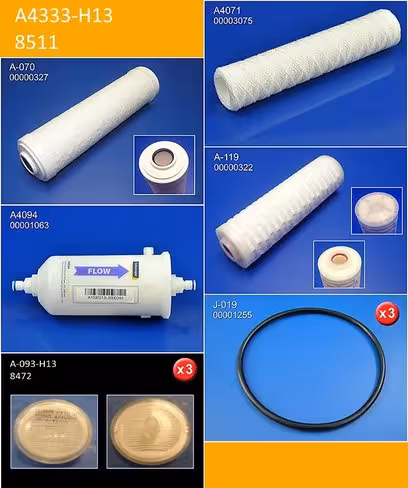 Kit de filtration air - eau trimestre - laveur désinfecteur d'Endoscope soluscope S4
