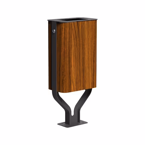 Corbeille d'extérieur stratifié compact UTYL 30 l - livré déchargé