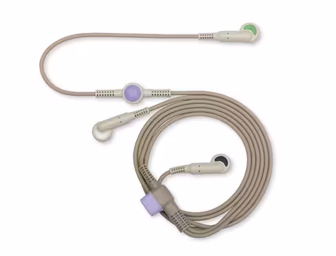 Câble ECG 3 brins, terminaisons à pression [pour Edan F15]