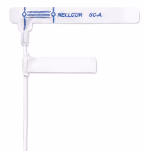 Capteur de SpO2, Nellcor Oximax, sans adhésif, peau fragile [Softcare], usage unique, adulte, lot de 24