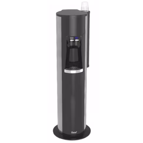 Fontaine EVOLUTION EF/ET+WATERSAFE+DISTRIBUTEUR GOBELETS+KIT NOIR-COTES METAL GRIS