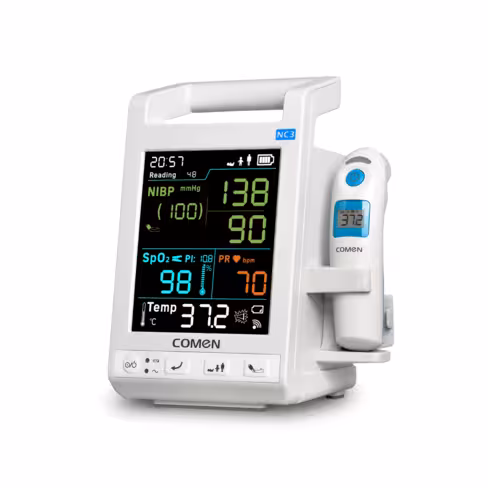 Moniteur de tension Comen NC3 : PNI, SpO2 Masimo, température