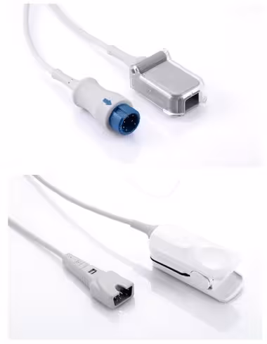 Kit de SpO2 Mindray {capteur adulte rigide réutilisable, câble d'extension 3 m} [pour moniteurs VS600, VS8, VS9]