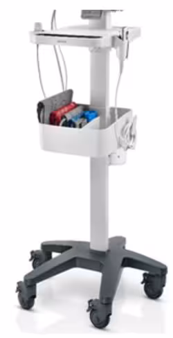 Chariot premium {pied roulant, tablette, panier} [pour moniteurs VS600, VS8, VS9]