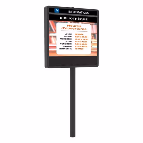 Journal électronique d'information Essentiel simple face - couleur - pitch 6mm - paysage - surface d'affichage 2m²