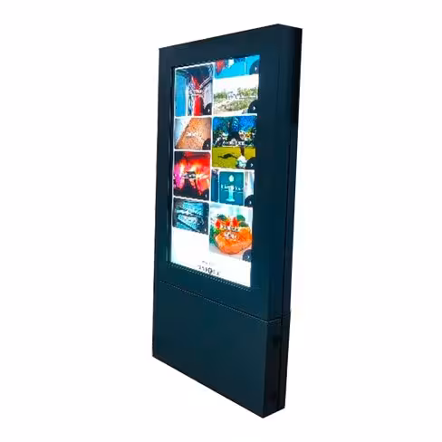 Totem interactif d'extérieur- écran LCD - simple face - diagonale 43 pouces
