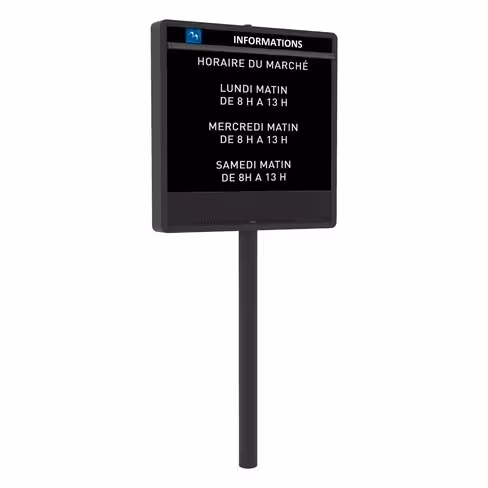Journal électronique d'information Essentiel double face - monochrome - pitch 6 mm - paysage - surface d'affichage 2m²