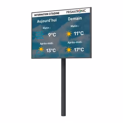 Journal électronique d'information Sofia simple face - couleur - pitch 3,9 mm - paysage surface d'affichage 3,75 m²