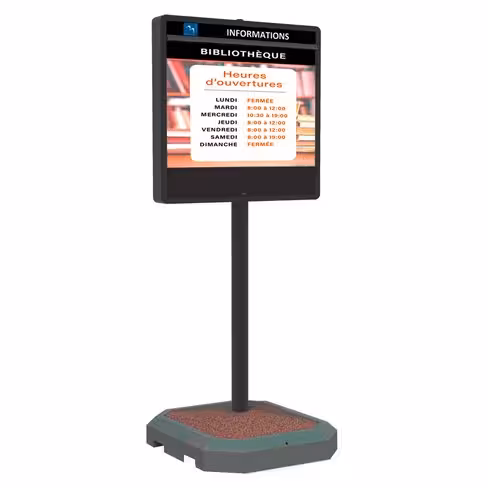 Platine béton autostable