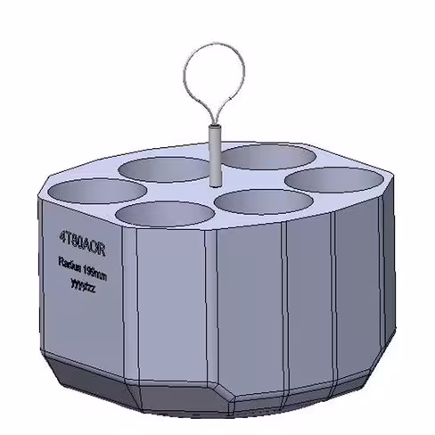 Adaptateur pour tube 85 / 94 ml - Ø 38 x 102 / 106 mm pour nacelle B1L - lot de 4