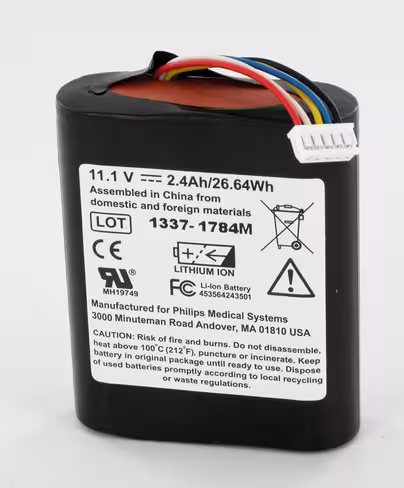 Batterie originale - Philips - 11,1 v 2,4 Ah - pour moniteur VS1 - VS2 - 1 unité