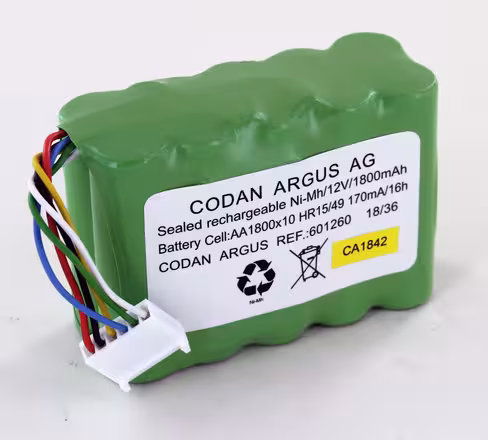 Batterie originale - Codan - 12 v 1,8 Ah - pour pompe à perfusion ARGUS 717 - 1 unité