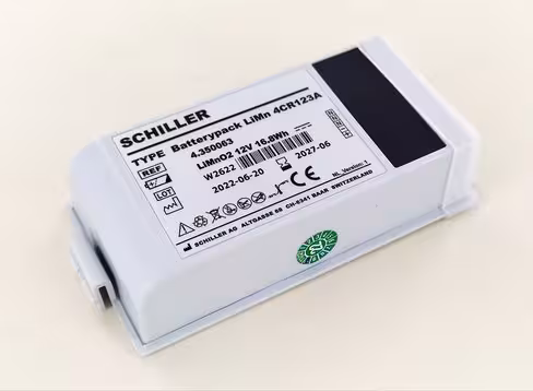 Batterie originale - Schiller - 12 v 1,4 Ah - pour défibrillateur Easyport Plus - 1 unité