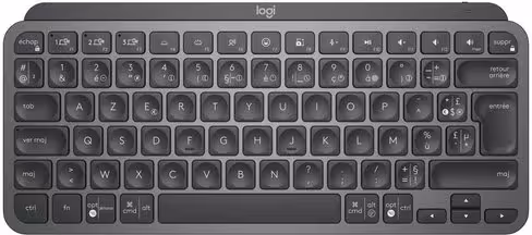 Clavier AZERTY sans fil - Logitech MX Keys mini - Bluetooth rechargeable - compact - mutlidispositif - graphite