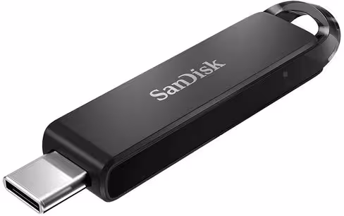 Clé USB 3.1 Gen 1 Sandisk Ultra SDCZ460-128G-G46 - 128 Go - type C - vitesse de lecture 150 Mo/s