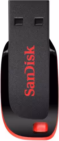 Clé USB 2.0 SanDisk Cruzer Blade rétractable SDCZ50-064G-B35 64 Go - USB Type-A