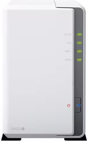 Solution NAS DS223J en 2 baies tour livrée paramétrée et testée avec 2 disques durs de 4To Synology