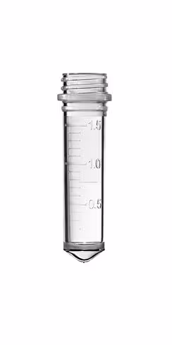 Tube 2 ml certifié gradué conique naturel x 500