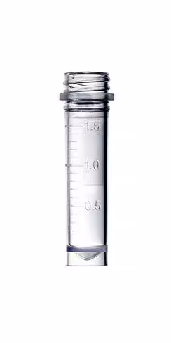 Tube 2 ml certifié gradué à jupe naturel x 500