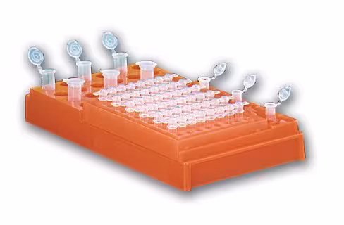 Portoir PCR workstation complet néon rose