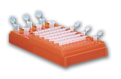 Portoir PCR workstation complet néon rose
