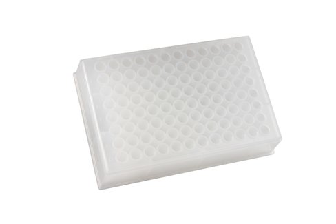 Plaque deepwell 96 de 0,6 ml, puits ronds avec fond conique x 5