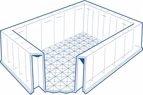 Réservoir haut de 240 ml puit simple 96 fonds pyramidaux naturel x 25