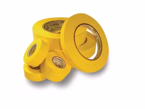 Ruban auto-adhésif largeur 12,7 mm longueur 12,7 m jaune