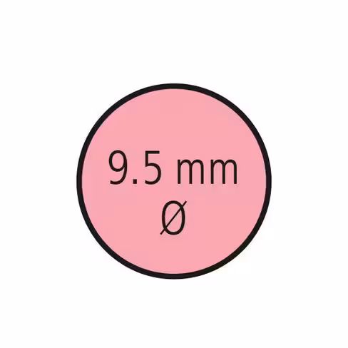 Gommette adhésive StarTags ø 9,5 mm rouge x 2000
