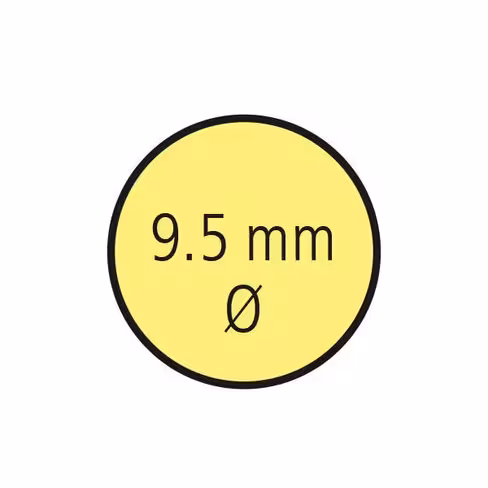 Gommette adhésive StarTags ø 9,5 mm jaune x 2000