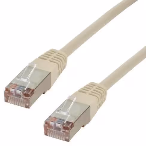 Câble RJ45 Catégorie 5e F/UTP blindé - 5 m - MCL gris - Lot de 5
