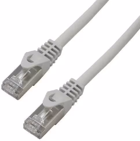 Câble RJ45 Catégorie 6 F/UTP blindé - 1 m - MCL gris - Lot de 5