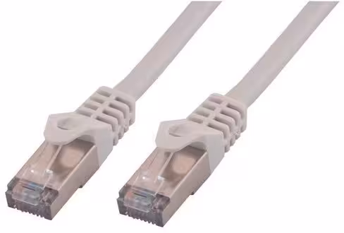 Câble ethernet RJ45 Catégorie 6 F/UTP blindé - 2 m - MCL gris - Lot de 5