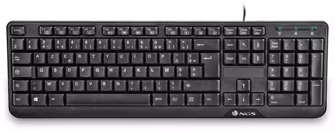 Clavier AZERTY filaire - NGS Funkyv3 - avec 12 touches multimédia - USB - noir - Lot de 5